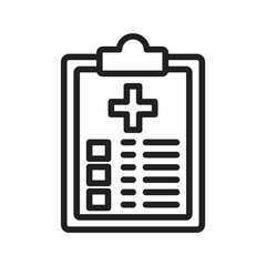 Medical Report icon vector image. Suitable for mobile apps, web apps and print media.
