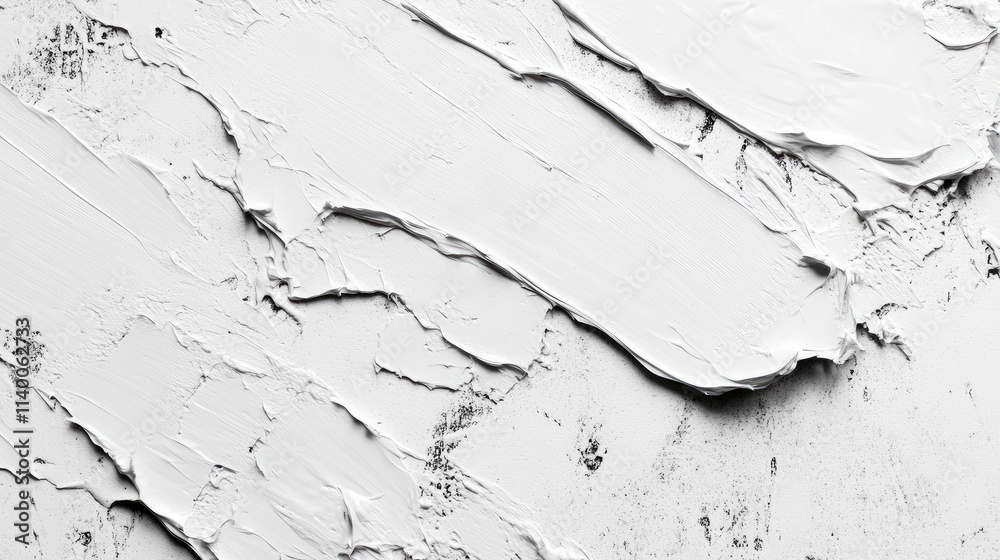 Poster textured white paint on a cement wall background showcasing uneven surface and subtle imperfections 