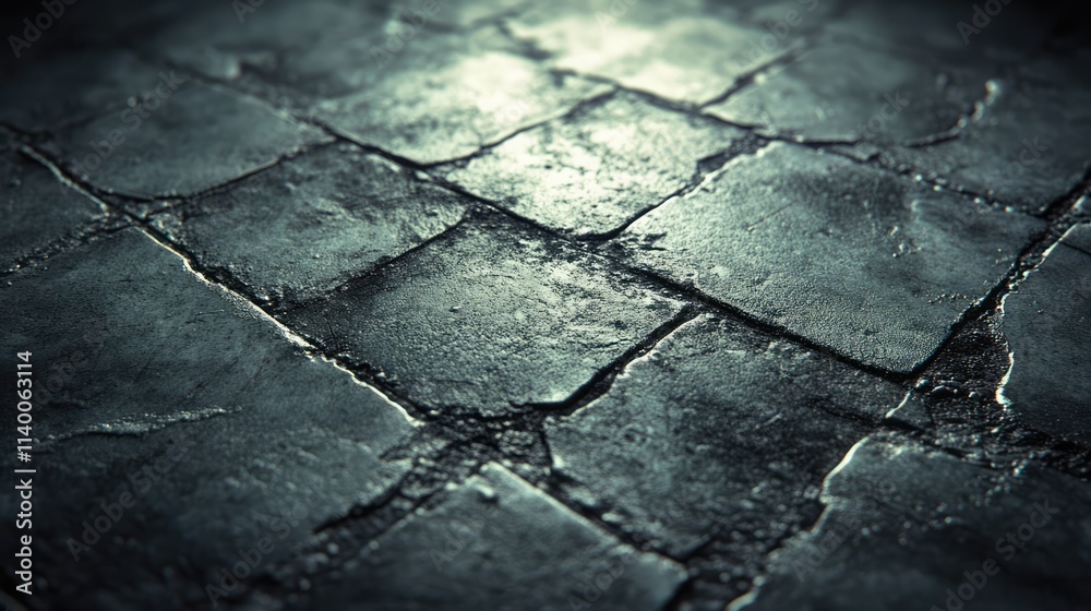 Aufkleber Grungy textured cement floor background with rough surface for design and artistic projects