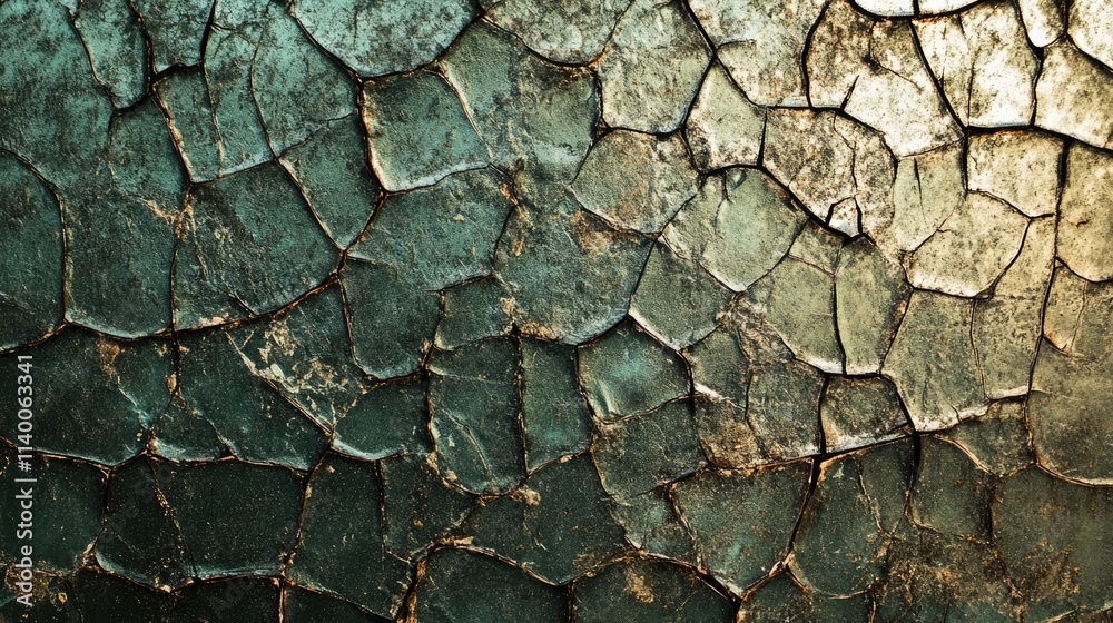 Poster textured cracked glass surface with an aged and distressed appearance ideal for backgrounds and desi