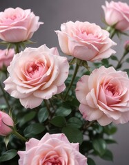 Delicate pink roses, ethereal glow, blank notecard , flowers, soft, blessing