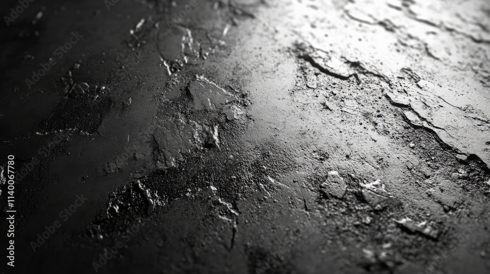 Aufkleber Grungy concrete surface with uneven texture and dark tones ideal for backgrounds and abstract design projects
