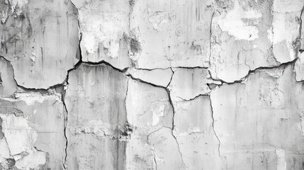 Obraz premium Cracked Weathered Wall Texture with Distressed Surface Ideal for Backgrounds and Design Projects