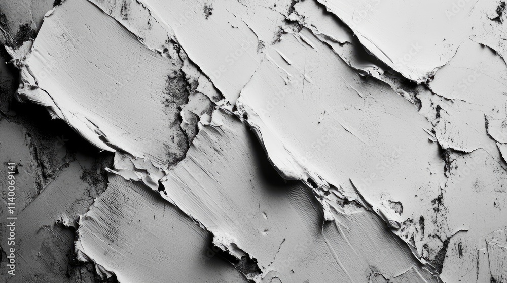 Poster peeling white paint on concrete wall texture showcasing a grunge background with intricate layers an