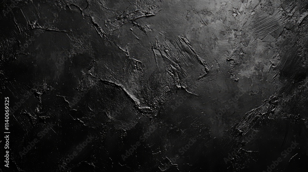 Poster Textured dark concrete wall background with a gritty appearance ideal for design projects and artistic applications.