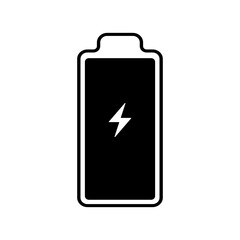 Battery full icon charge level battery PNG. isolate transparent background