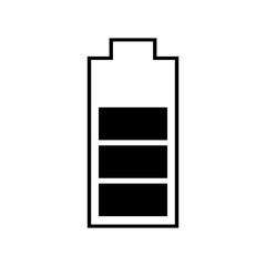 Battery icon charge level battery PNG. isolate transparent background