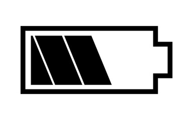 Battery icon charge level battery PNG. isolate transparent background