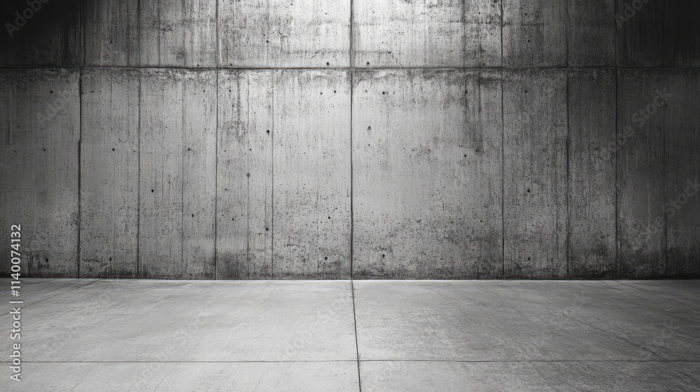 Poster Cement wall texture with weathered surface ideal for backgrounds in design projects and architectural presentations