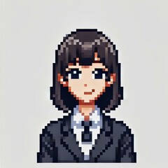 Obraz premium Business Character Pixel Style