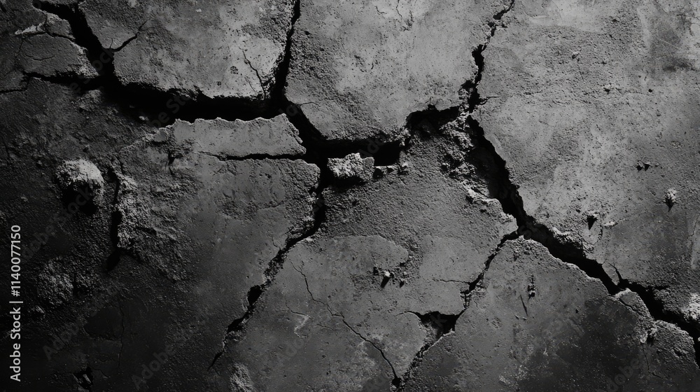 Aufkleber textured background of aged cracked cement wall showcasing intricate patterns and natural wear suita
