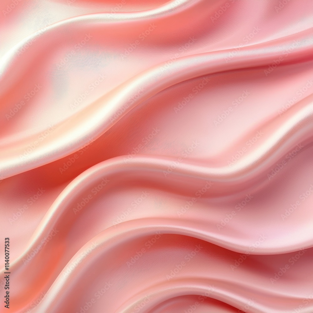 Aufkleber soft flowing fabric in blush pink hue with gentle waves and subtle texture