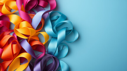 Radiant Ribbons with Minimalist Space