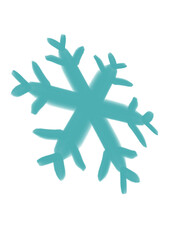 snowflake on white background