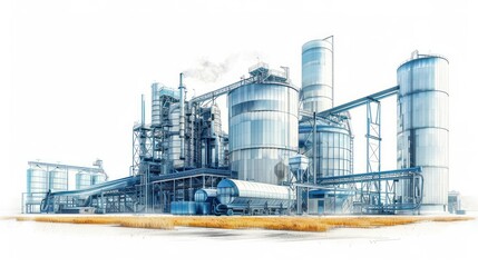 A Comprehensive View of Modern Manufacturing Infrastructure and Storage Silos