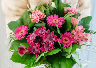 nice bouquet in the hands