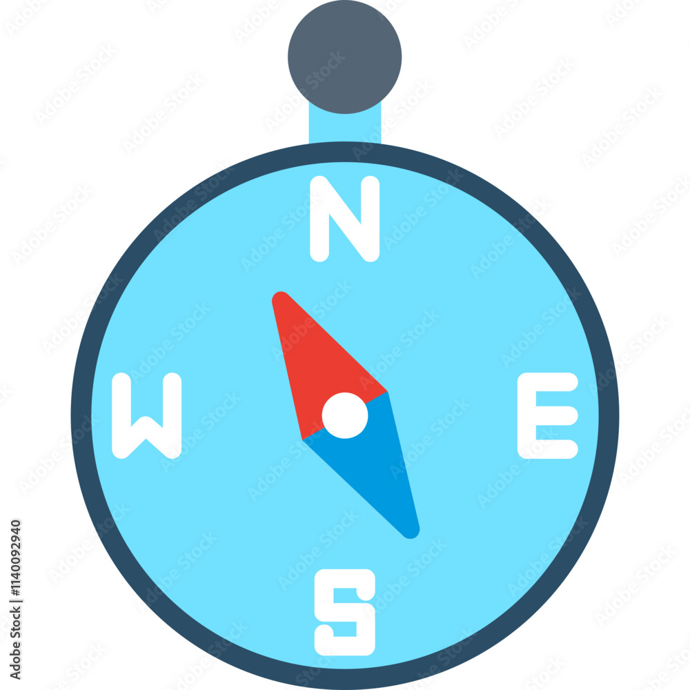 Sticker Compass Icon