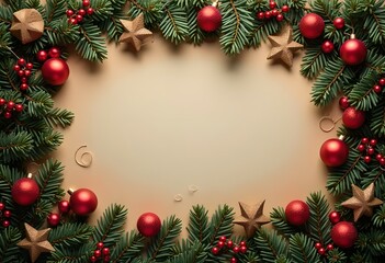 Christmas card with space for wishes