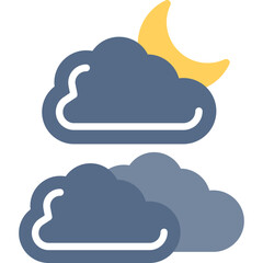 Cloudy Night Icon
