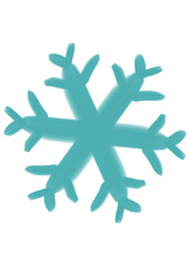 snowflake on white background