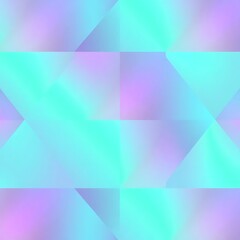 Obraz premium Abstract Geometric Gradient Background: A seamless, vibrant background with a captivating blend of pastel blue, purple, and turquoise hues, forming a mesmerizing abstract pattern. 