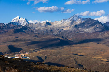 Yala Snow Mountain, Tagong Grassland, Kangding City, Ganzi Prefecture, Sichuan Province, China