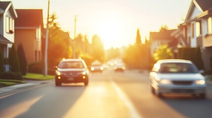 Vibrant Summer Cars Under the Golden Sunlight
