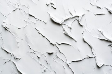 Obraz premium Textured white surface resembling thick paint or plaster.
