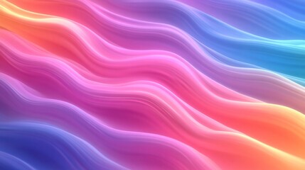 Fototapeta premium Abstract Colorful Waves Flowing Seamlessly