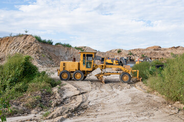 hill leveling and earth preparation for construction