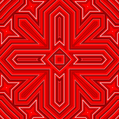 Seamless square pattern red. Christmas pattern red. Santa Claus pattern. Merry Christmas. Happy New Year.