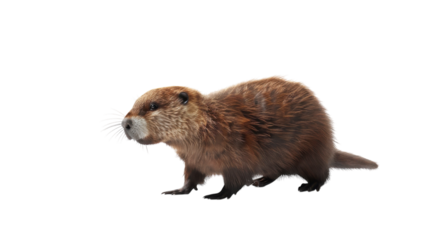 Furry creature exploring the vibrant landscape with curious eyes and agile steps