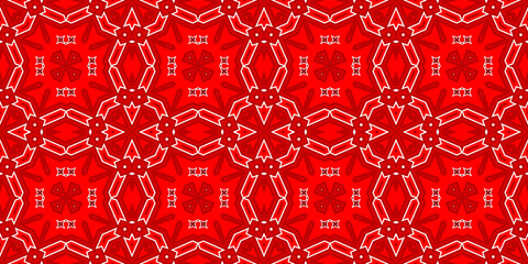 Seamless pattern banner red. Red Christmas pattern. Merry Christmas. Happy New Year. Red festive pattern