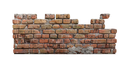 Obraz premium Vibrant textures of worn bricks reveal stories of time and transformation in a rustic setting