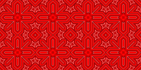 Fototapeta premium Seamless pattern banner red. Red Christmas pattern. Merry Christmas. Happy New Year. Red festive pattern