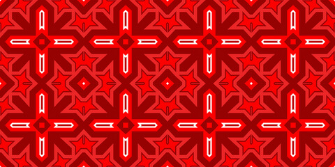 Seamless pattern banner red. Red Christmas pattern. Merry Christmas. Happy New Year. Red festive pattern