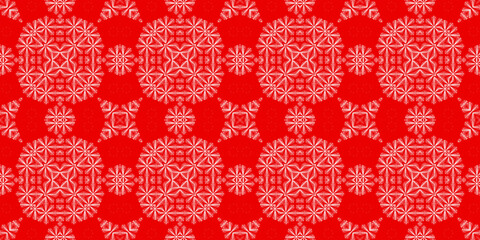 Christmas seamless pattern. Christmas background banner red. Frost pattern. Happy New Year.