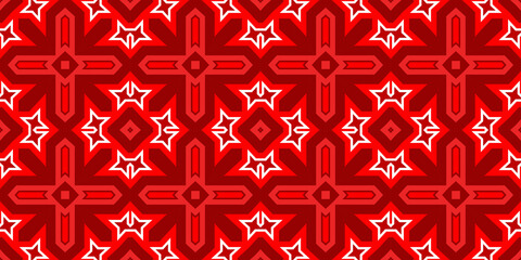 Seamless pattern banner red. Red Christmas pattern. Merry Christmas. Happy New Year. Red festive pattern