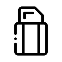 eraser line icon