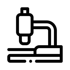 microscope line icon