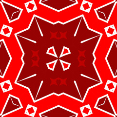 Seamless square pattern red. Christmas pattern red. Santa Claus pattern. Merry Christmas. Happy New Year.