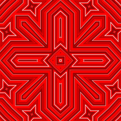 Seamless square pattern red. Christmas pattern red. Santa Claus pattern. Merry Christmas. Happy New Year.