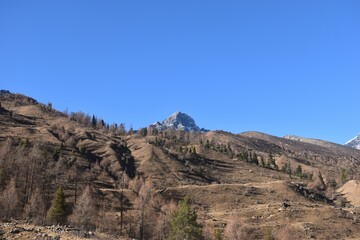 Four Girls Mountain or Siguniangshan as know as Switzerland travel location of China with sky background