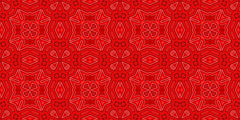 Seamless pattern banner red. Red Christmas pattern. Merry Christmas. Happy New Year. Red festive pattern