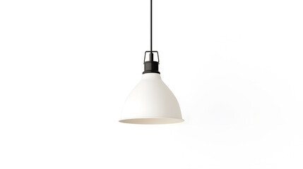 Obraz premium Modern pendant lamp hanging, isolated on a white background