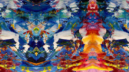 Abstract art background . Hand painting artwork on canvas .