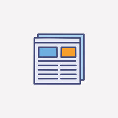 Fototapeta premium Online news publication. Digital media content, articles and information readily available online. Symbolizes quick access to knowledge.