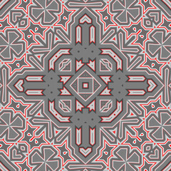 Seamless pattern gray and red. Christmas pattern gray and red. Merry Christmas. Happy New Year.