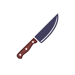 Kitchen knife icon. Sharp kitchen utensil, cooking tool.  Precision cutting, culinary symbol.