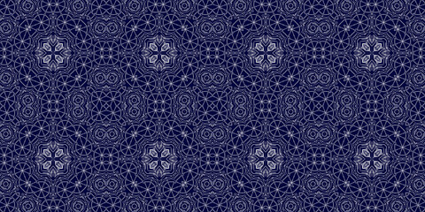 Christmas seamless pattern. Christmas background banner blue. Frost pattern. Happy New Year.